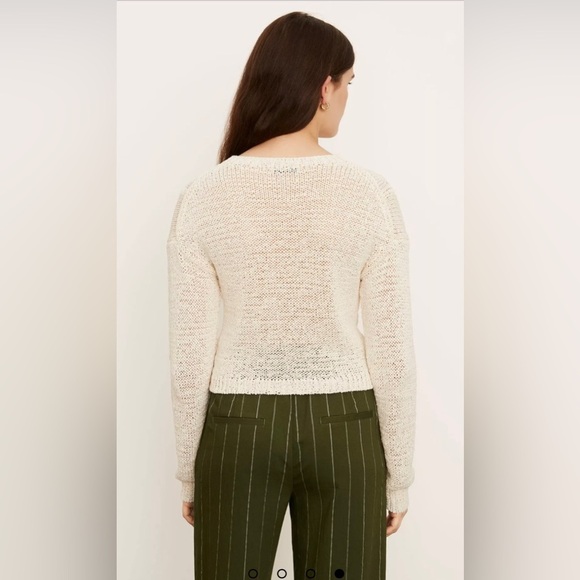 Vince. Textured Cable Crew Sweater Size XS - Picture 4 of 6